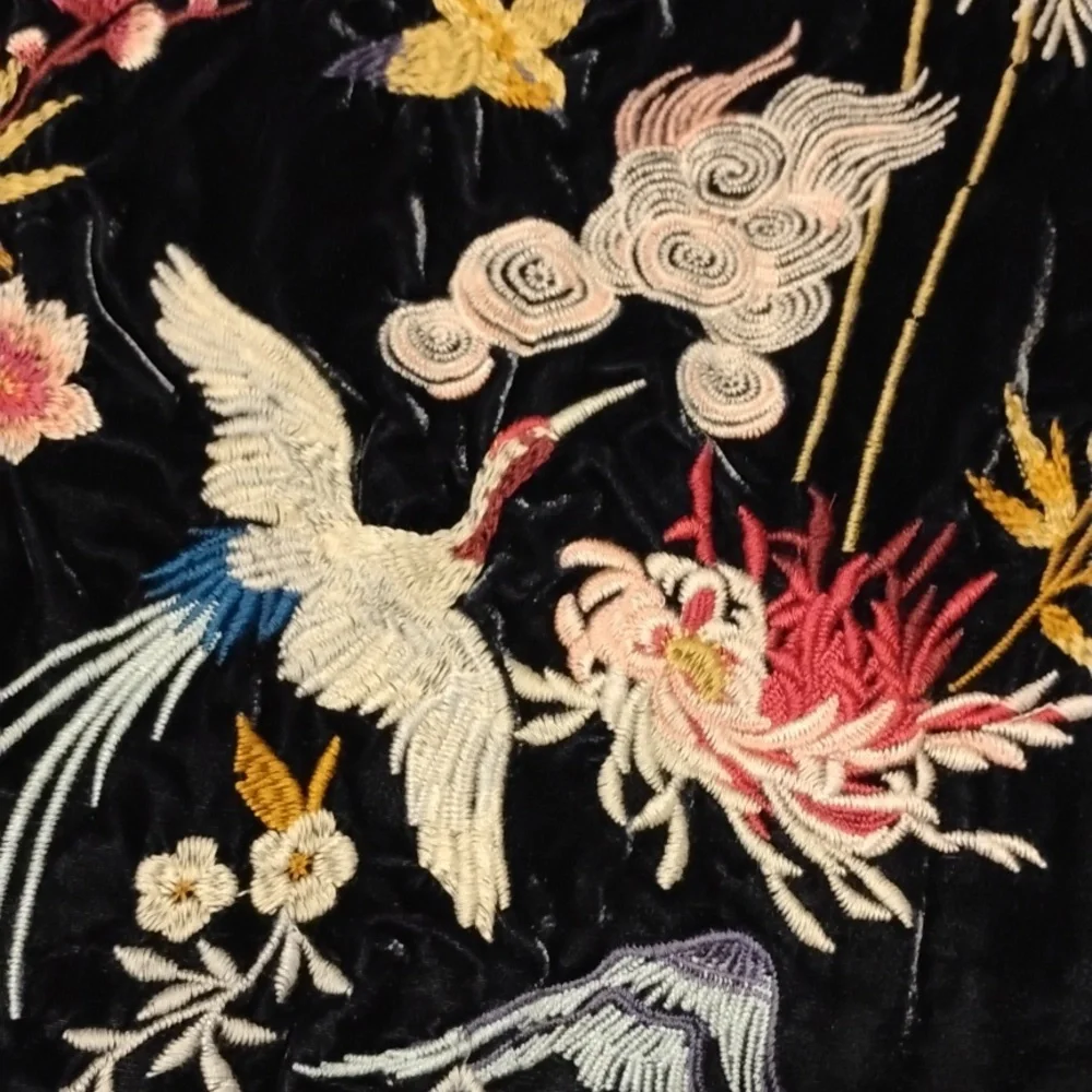 Johnny Was Workshop Emiko Velvet Back Oversized Plaid Shirt - Picture 8 of 8